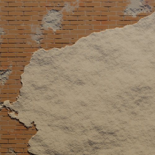 Procedural brick wall material preview image